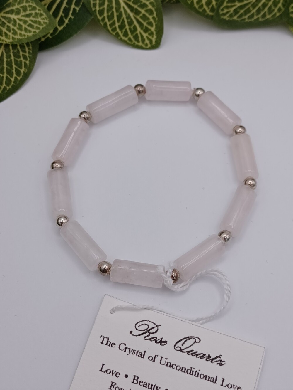 Rose Quartz Healing Crystal Stretch Bracelet